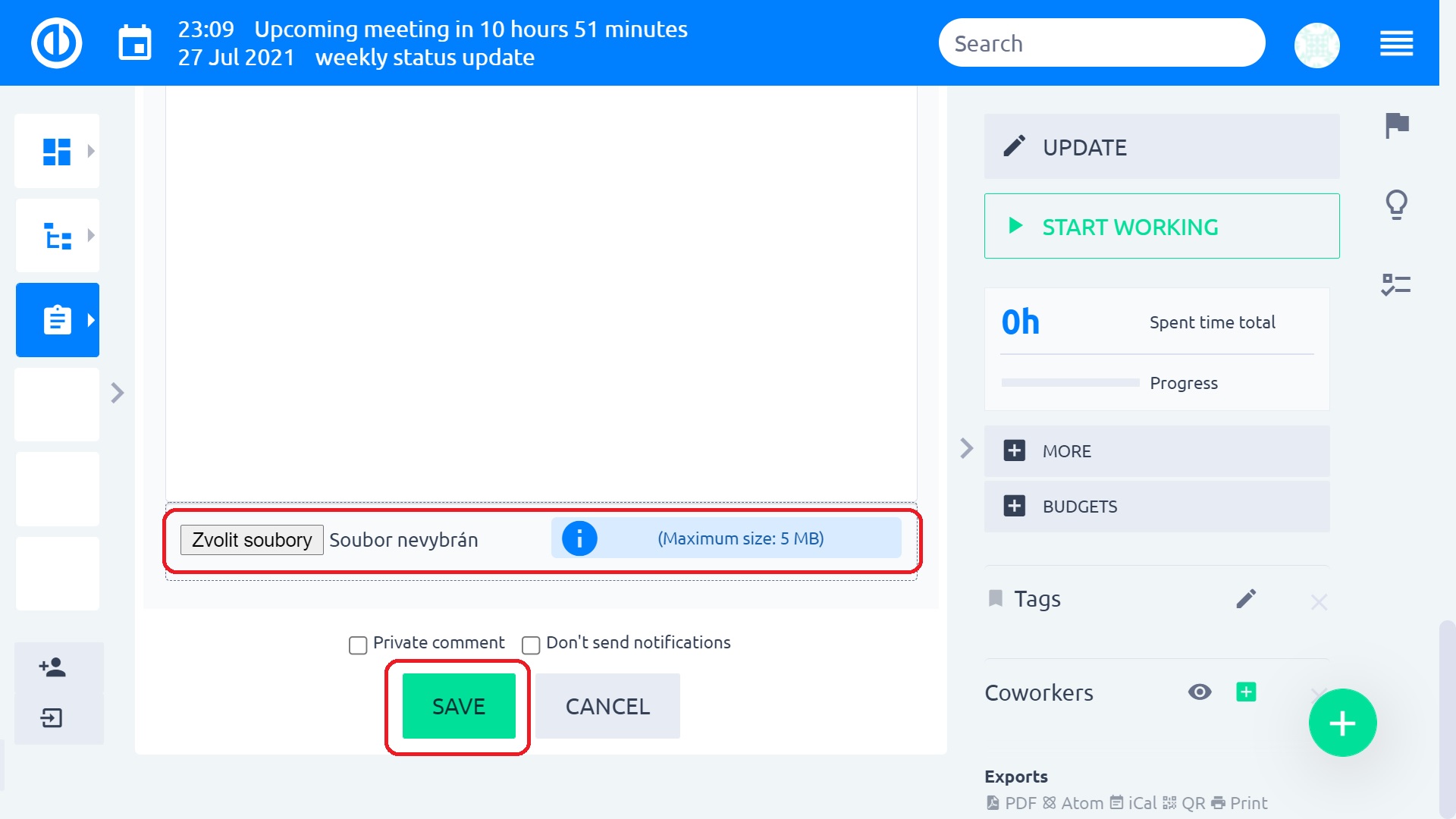 File management tools Easy Redmine